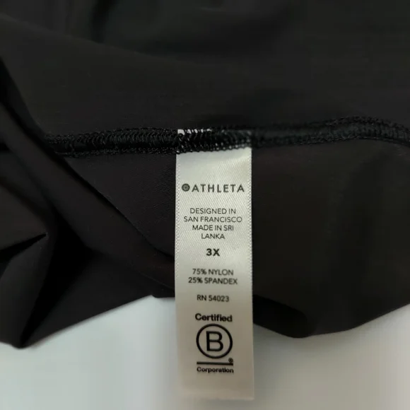 Athleta Woman' Black Tank Top Size 3X - Picture 3 of 5